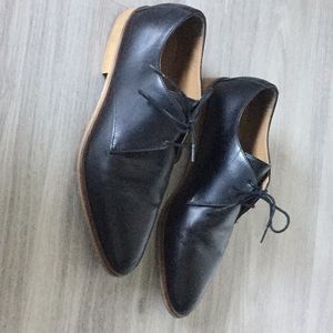 everlane black oxfords, women’s 8
